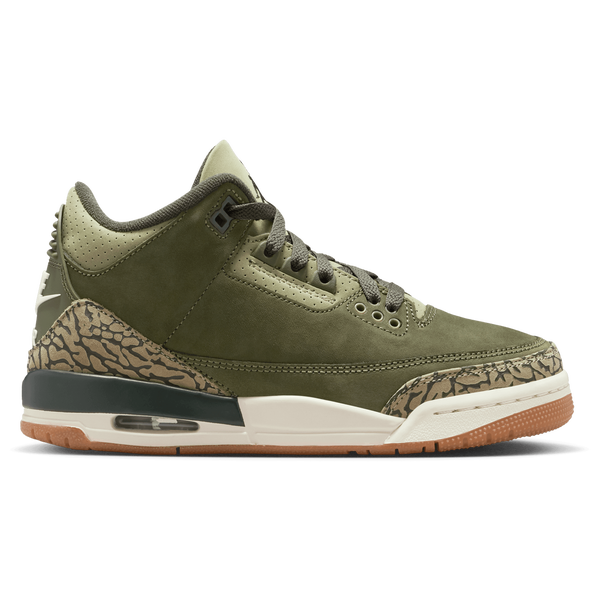 Jordan Retro 3 - Boys' Grade School - Neutral Olive/Sequoia/Medium Olive