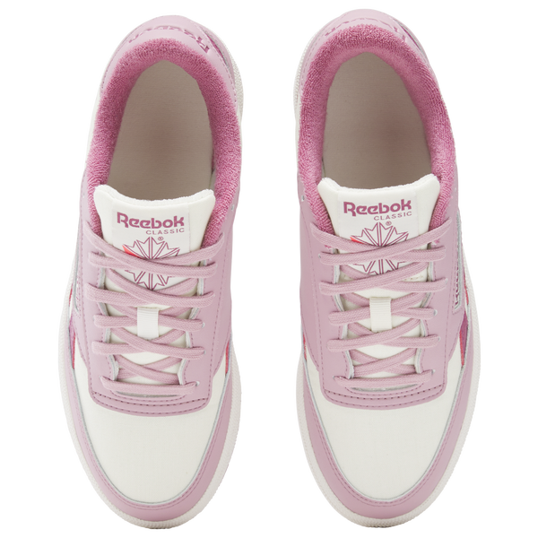 Reebok Club C Revenge II - Women's - Chalk/Dusty Rose/Studio Pink - Image 4