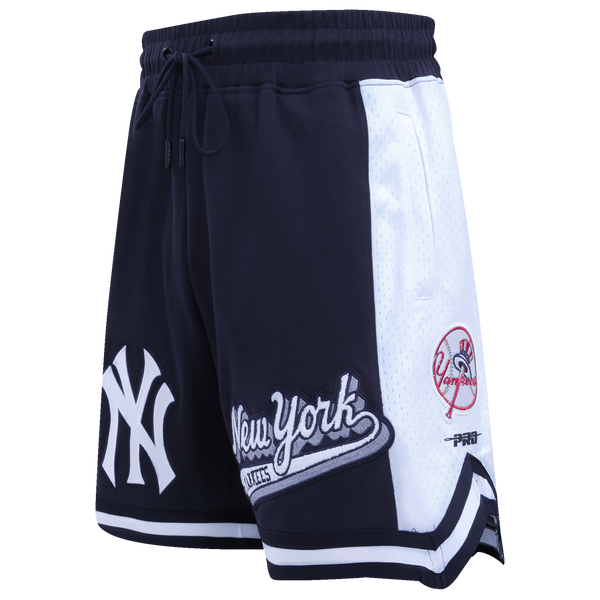 Pro Standard Yankees Script Tail DK 2.0 Shorts - Men's - Midnight Navy - Image 3
