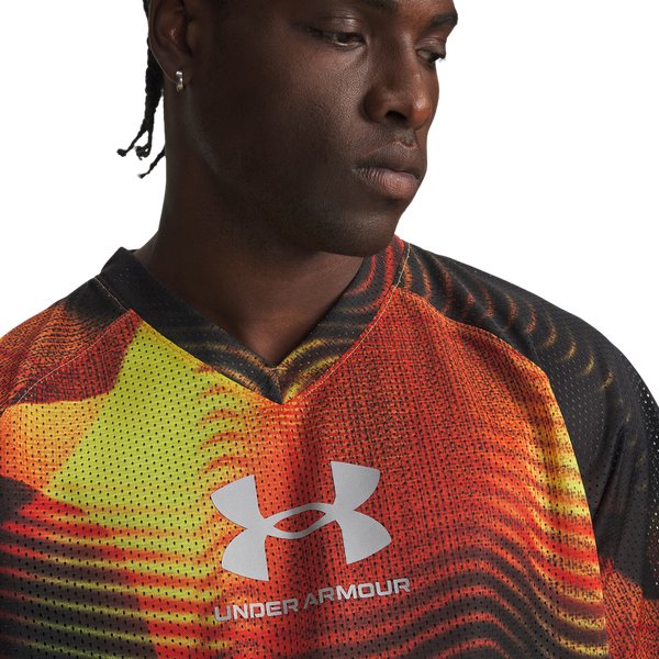 Under Armour Icon Mesh Jersey - Men's - Flash Yellow/Yellow - Image 3