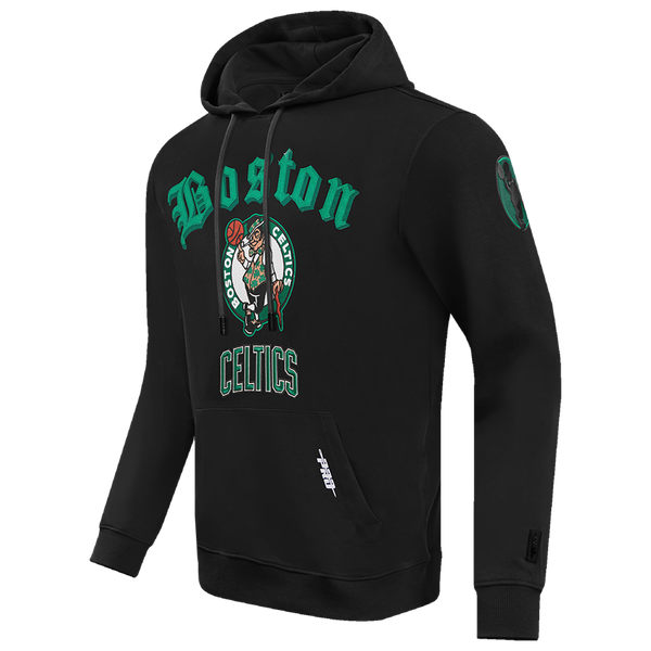 Pro Standard CELTICS OLD ENGLISH FLC PO HOODIE - Men's - Black - Image 3