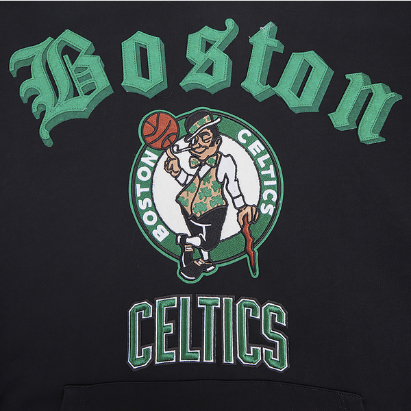 Pro Standard CELTICS OLD ENGLISH FLC PO HOODIE - Men's - Black - Image 5