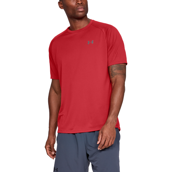 Under Armour Tech 2.0 Short Sleeve T-Shirt - Men's - Red/Graphite - Image 3