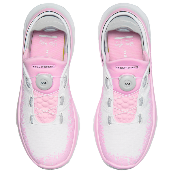 Under Armour SlipSpeed Mega Ripstop - Men's - White/Stellar Pink/Metallic Silver - Image 6