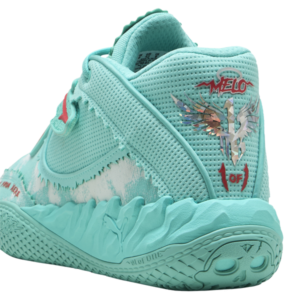 PUMA MB.05 Melo World - Boys' Grade School - Aquatic Green/For All Time Red - Image 3