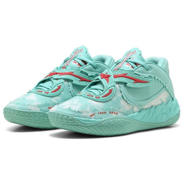 PUMA MB.05 Melo World - Boys' Grade School - Aquatic Green/For All Time Red - Image 6