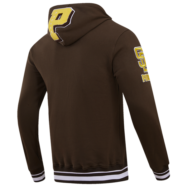Pro Standard PADRES MASH UP RIB FLC PO HOODIE - Men's - Brown - Image 4