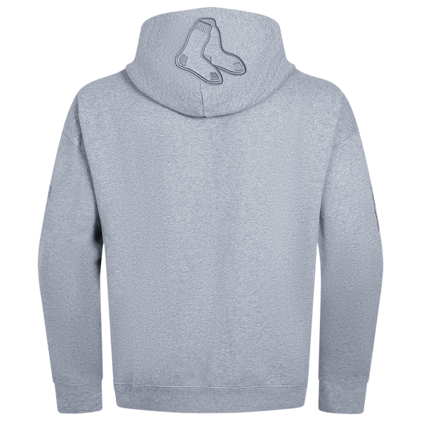 Pro Standard RED SOX NEUTRAL DROP SHOULDER FLC PO HOODIE - Men's - Dark Heather Gray - Image 2