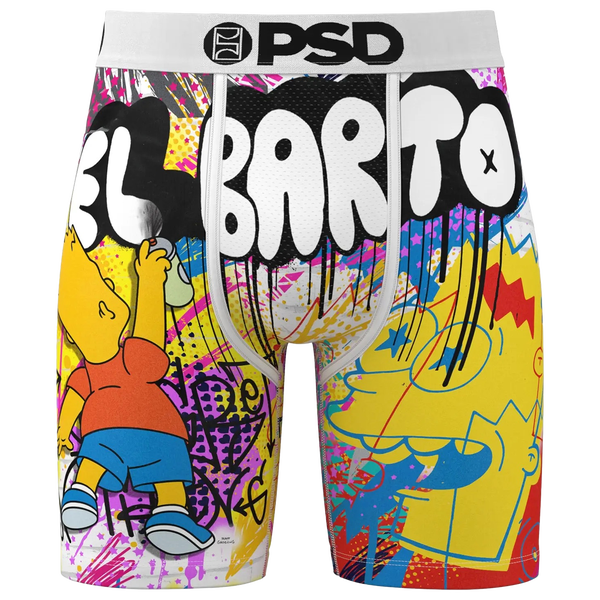 PSD Bart Casso Briefs - Men's - White/Pink/Yellow