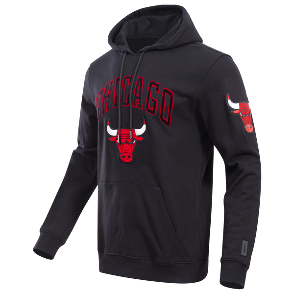 Pro Standard BULLS CLASSIC BRISTLE FLC PO HOODIE - Men's - Black - Image 3
