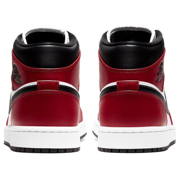 Jordan AJ 1 Mid - Men's - Gym Red/White/Black - Image 3