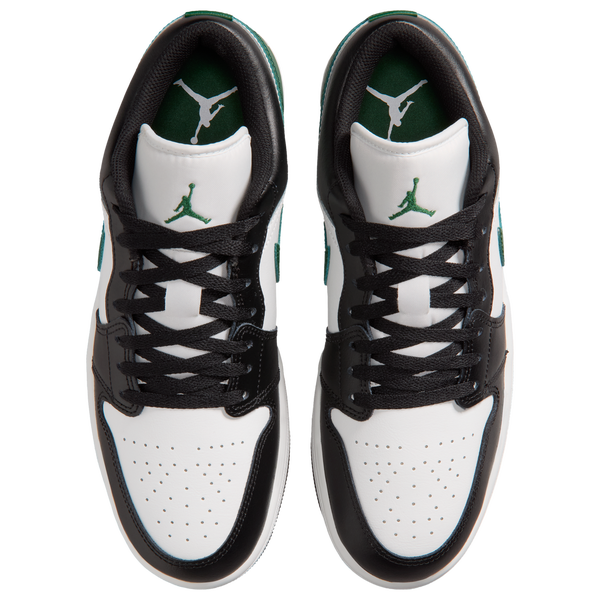 Jordan AJ 1 Low - Men's - Summit White/Black/Gorge Green - Image 4