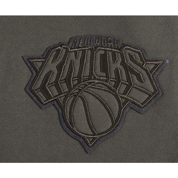 Pro Standard Knicks Neutral Drop Shoulder Pullover Hoodie - Men's - Dark Taupe - Image 5