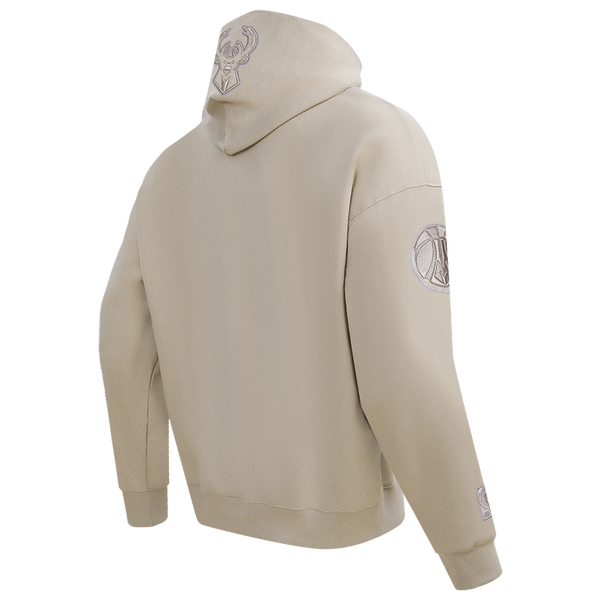 Pro Standard BUCKS NEUTRAL DROP SHOULDER FLC PO HOODIE - Men's - Taupe - Image 4