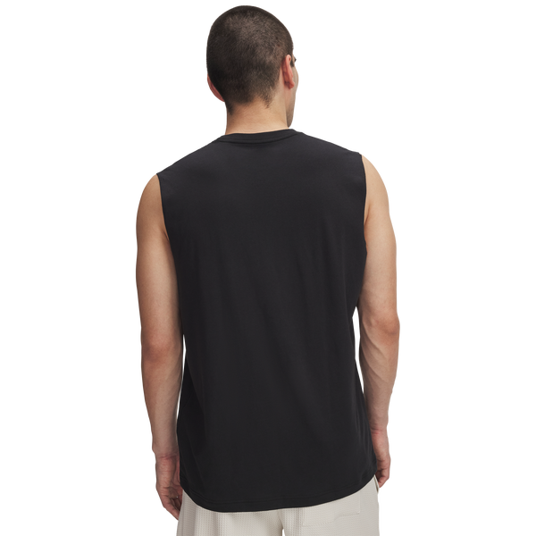 Under Armour Icon Sleeveless Tank - Men's - Black/White - Image 2