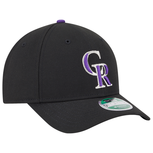 New Era Rockies Player Replica 9FORTY Cap - Men's - Black/Purple - Image 3