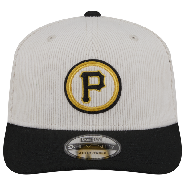 New Era Pirates 9Seventy Cord Loyal Cap - Adult - White/Black - Image 2