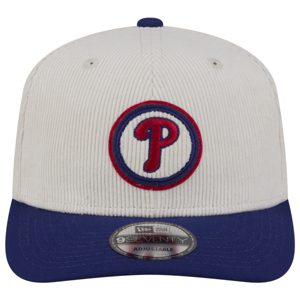 New Era Phillies 9Seventy Cord Loyal Cap - Adult - White/Navy - Image 2