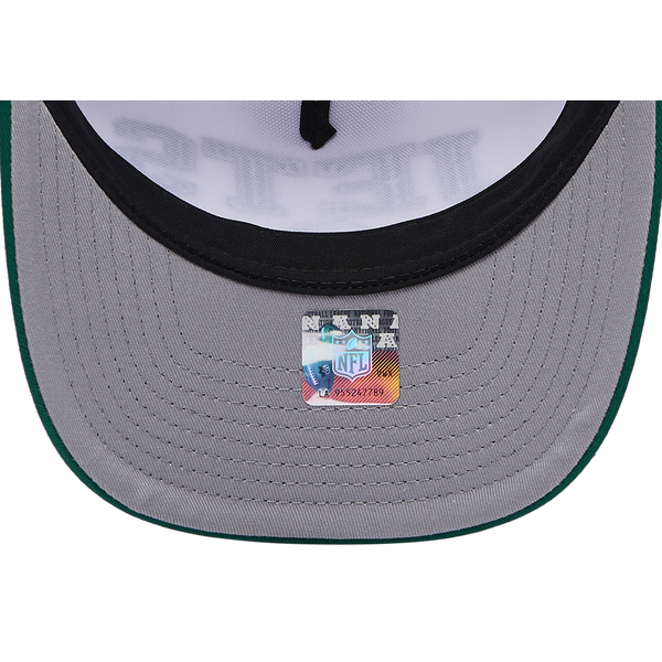New Era Jets 9Forty A-Frame 2T Arch Cap - Adult - White/Green - Image 5