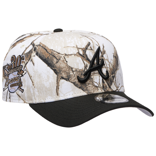 New Era Braves 9FORTY A-Frame Snow Realtree Cap - Adult - Black/Multi - Image 3