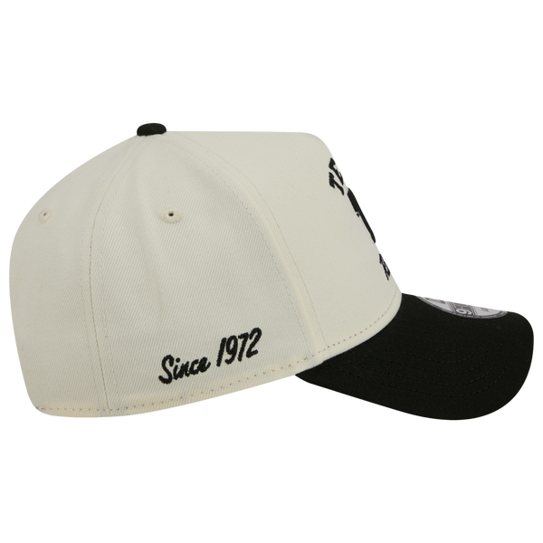 New Era Rangers 9FORTY A-Frame UPSD Arch Cap - Adult - White/Black - Image 6