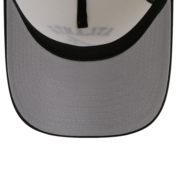 New Era Braves 9FORTY A-Frame Arch Cap - Adult - White/Black - Image 7