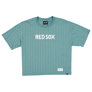 New Era Red Sox Throwback Pinstripe T-Shirt - Men's - Green