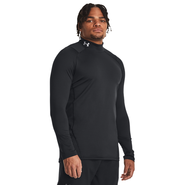 Under Armour CG Armour Fitted Mock - Men's - Black/Black