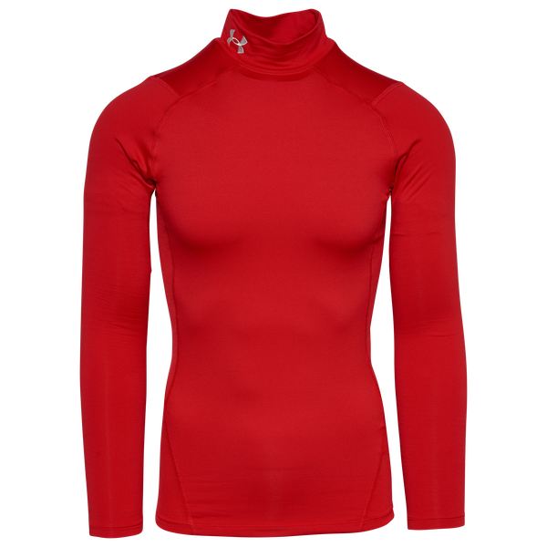 Under Armour CG Armour Comp Mock - Men's - Red/White - Image 2