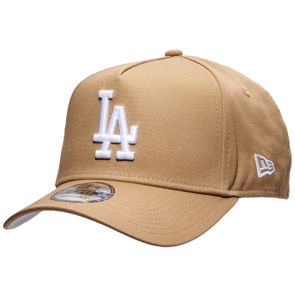 New Era Dodgers 9Forty A Frame Cap - Men's - Khaki/White