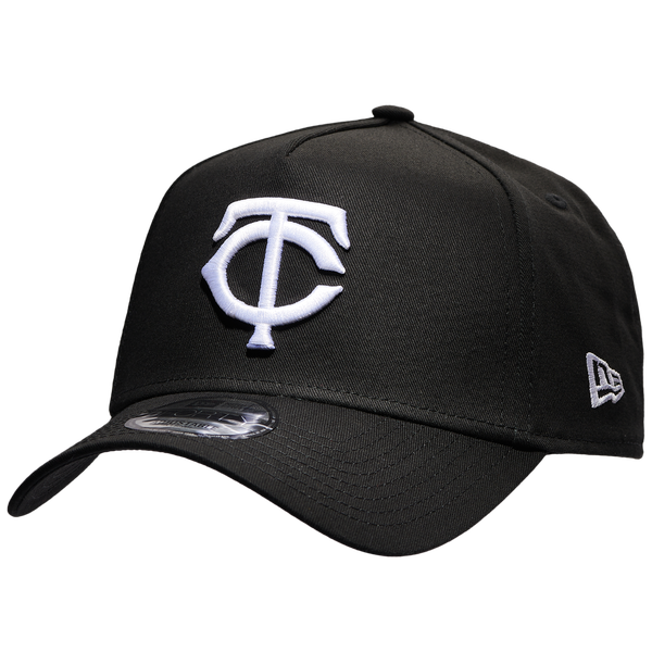 New Era Twins A Frame Adjustable Cap - Men's - Black/White