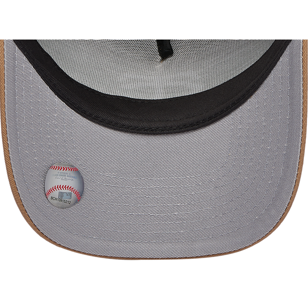New Era Twins A Frame Adjustable Cap - Men's - Khaki/White - Image 5