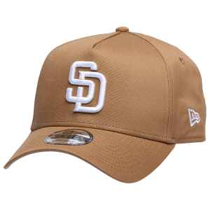 New Era Padres A Frame Adjustable Cap - Men's - Khaki/White