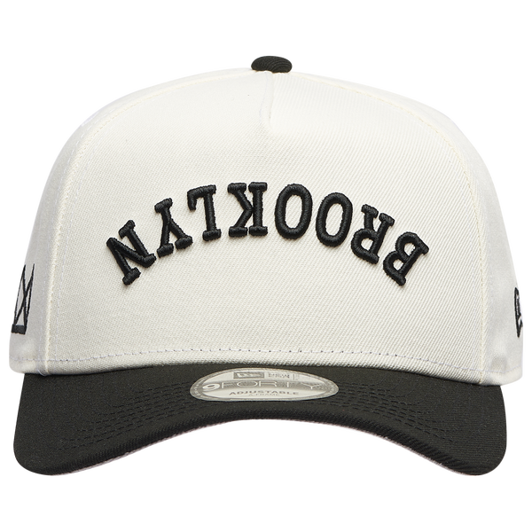 New Era Nets Two Toned City Upside Wordmark Cap - Adult - Chrome/Black - Image 2