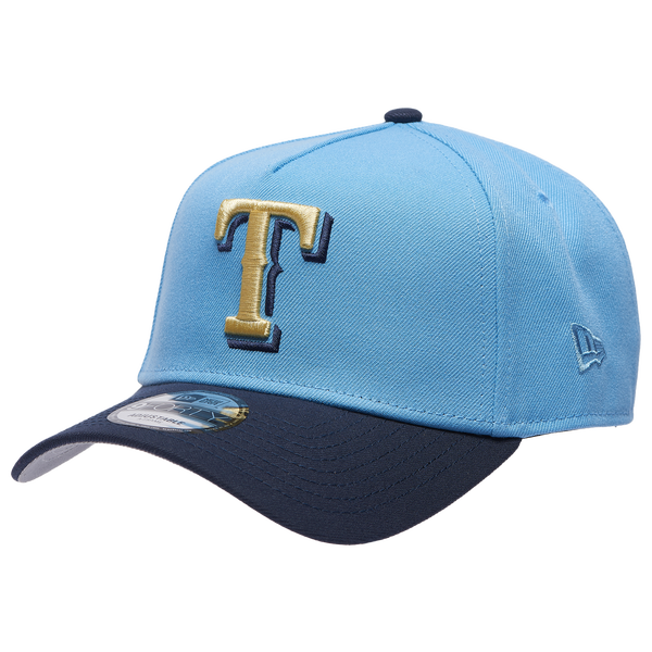 New Era Rangers 9Forty A-Frame Cap - Adult - Navy/Blue/Gold