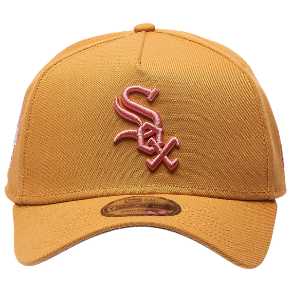 New Era White Sox 9Forty Pastel Cap - Adult - Tan/Tan/Pink - Image 2
