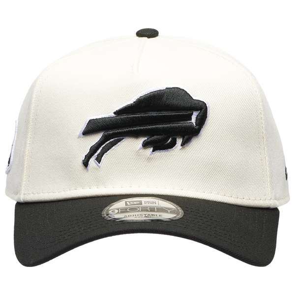 New Era Bills 9FORTY A-Frame Cap - Men's - White/Black - Image 2