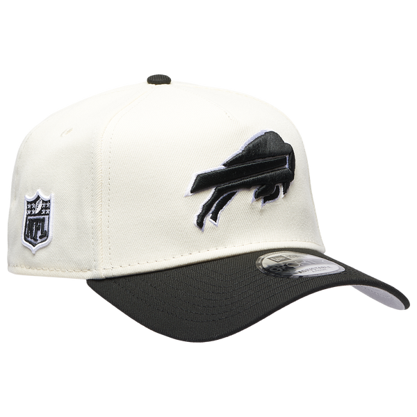 New Era Bills 9FORTY A-Frame Cap - Men's - White/Black - Image 3