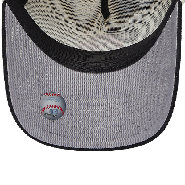 New Era Orioles 940 A Frame Corduroy Cap - Adult - White/Black - Image 5