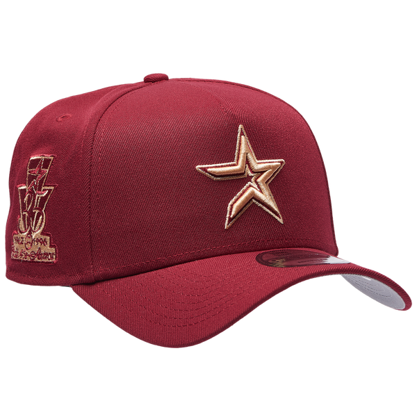New Era Astros 940 A Frame Cap - Adult - Red - Image 3