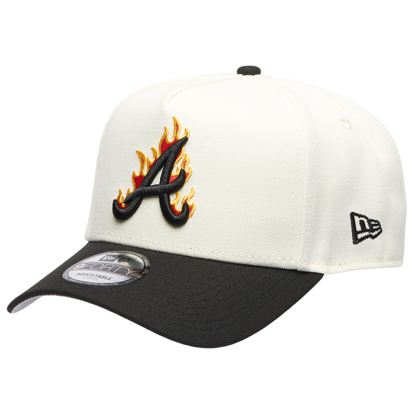 New Era MLB 940 A-Frame Flame Cap - Adult - White/Black