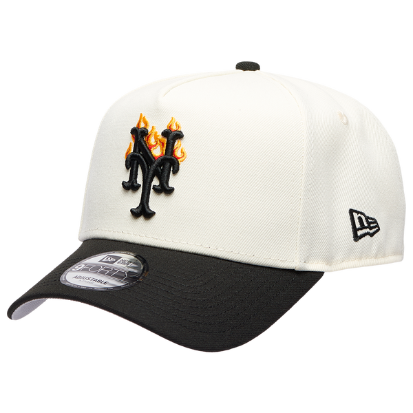 New Era MLB 940 A-Frame Flame Cap - Adult - Black/White