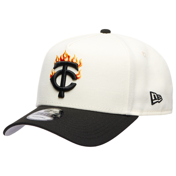New Era MLB 940 A-Frame Flame Cap - Adult - White/Black
