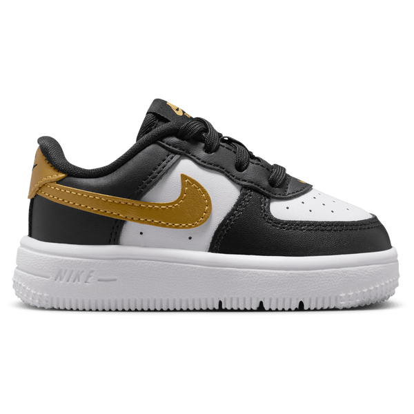 Nike Air Force 1 Low Lace - Girls' Toddler - Black/Gold