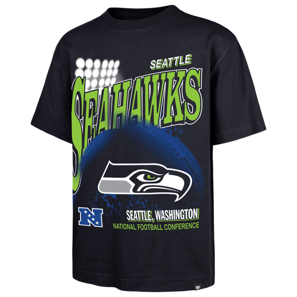 47 Brand NFL Seahawks Hometown T-Shirt - Men's - Navy
