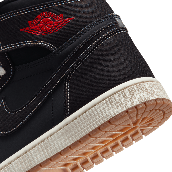 Jordan AJ 1 Retro High OG FC - Men's - Black/University Red/Sail - Image 8