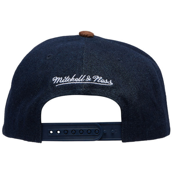 Mitchell & Ness White Sox Denim Cord Pro Pinch Cap - Adult - Navy/Brown - Image 4