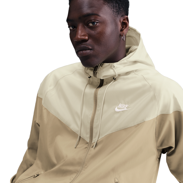 Nike Woven Windrunner Lined Hooded Jacket - Men's - Parachute Beige/Lt Khaki/White