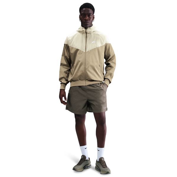 Nike Woven Windrunner Lined Hooded Jacket - Men's - Parachute Beige/Lt Khaki/White - Image 3
