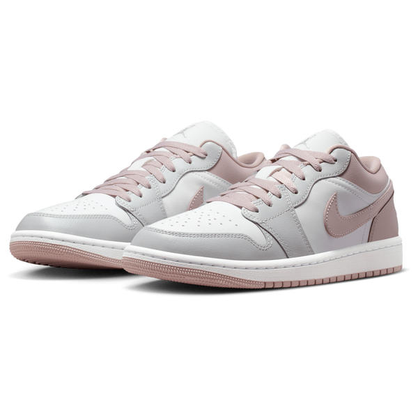 Jordan AJ 1 Low - Women's - Enigma Stone/Particle Rose/White - Image 6